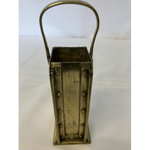 343 - D. Voster, Corke - Antique brass pint measure 1751, bought by the Corporation of Cork in 1780 John H... 