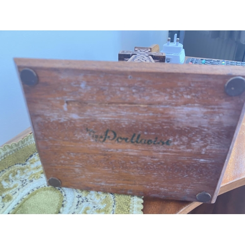 345 - Prison Art - Carved Celtic Cross, the base stamped Portlaoise. H. 37cm.