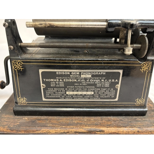 78 - Thomas Edison phonograph and an interesting old dictaphone.