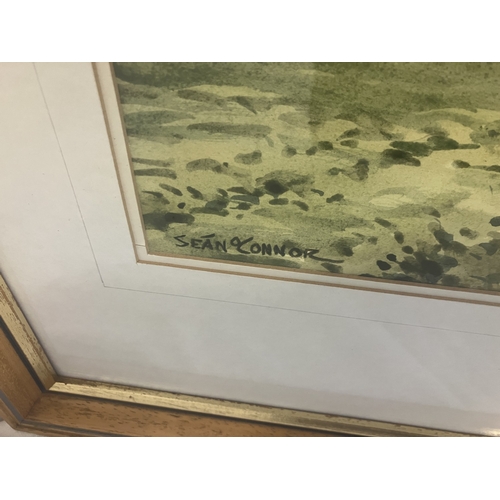 114 - Sean O'Connor 1909 - 1992,
Scene at Aghadoe, Killarney,
Watercolour,
Signed & dated 1986,
33cm x 50c... 