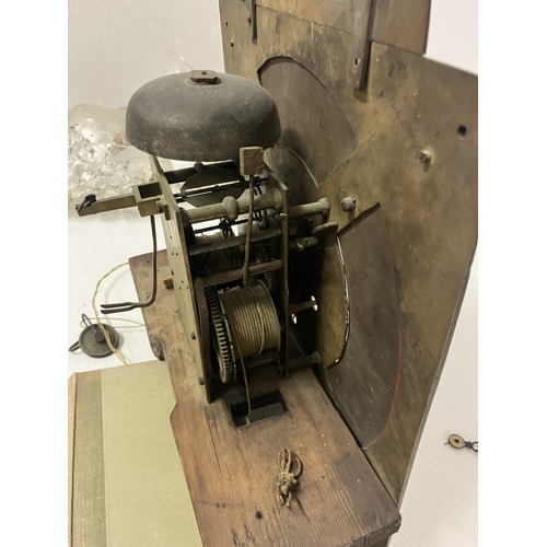 120 - An 18th century Irish long cased clock by Phil Glasco, Dublin having arched brass dial and inlaid ma... 