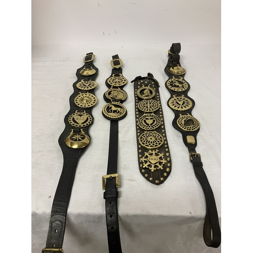 70 - A lot of old horse brasses.