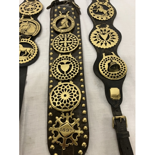 70 - A lot of old horse brasses.