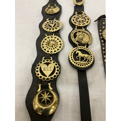 70 - A lot of old horse brasses.