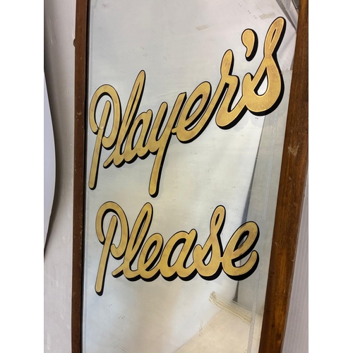 1 - A good old Players Please mirror. 184cm x 56cm.
