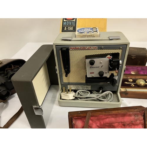 20 - Mixed lot - cameras, binoculars, sikes hydrometer, etc.