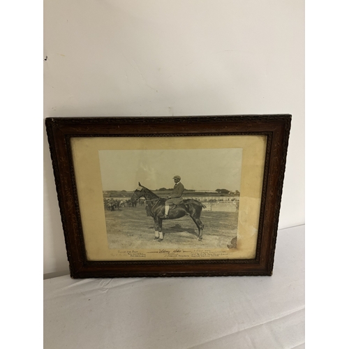 5 - Interesting framed photograph - J. Desmond owner on Garry Hesta, Master Srelane Hounds.