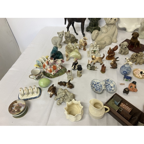 59 - Lot of china ware - Stephen Pearse plaque, etc. AF