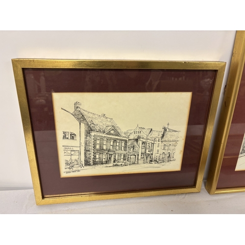 6 - A set of 5 framed Cork scenes.