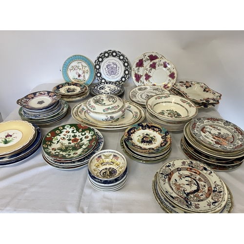 97 - Lot of china ware - mainly plates and part tureens, AF.