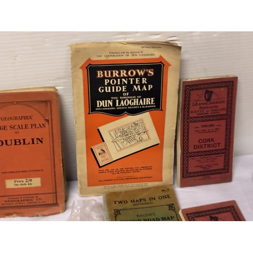 Large collection of old maps - Irish & England interest.
