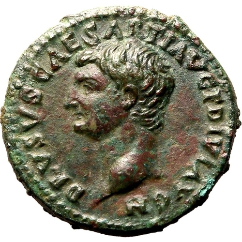 26 - Good Very Fine; a striking portrait of Drusus | ROMAN EMPIRE. Drusus (son of Tiberius, Caesar). Bron... 