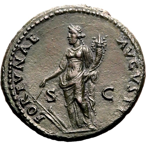 101 - About Mint State | ROMAN EMPIRE. Domitian. Bronze as, AD 86. Rome. Obv: IMP CAES DOMIT AVG GERM COS ... 