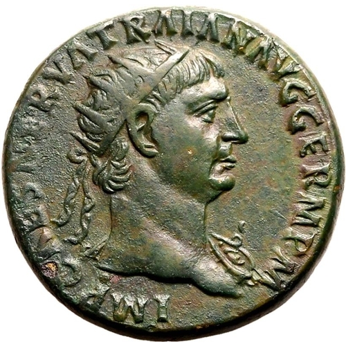 117 - About Extremely Fine; minor roughness to rev., otherwise a tremendous example | ROMAN EMPIRE. Trajan... 