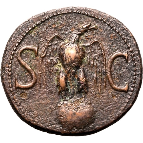 12 - Good Very Fine | ROMAN EMPIRE. Divus Augustus. Bronze as, AD 34-37. Rome. Obv: DIVVS AVGVSTVS PATER,... 