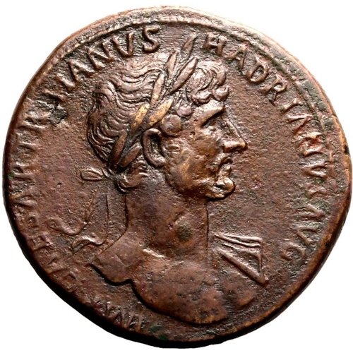 137 - About Extremely Fine; wonderfully detailed rev | ROMAN EMPIRE. Hadrian. Bronze sestertius, AD 118. R... 