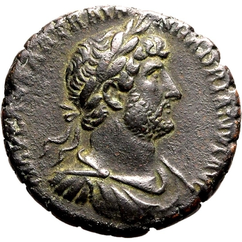 147 - About Good Very Fine | ROMAN EMPIRE. Hadrian. Bronze as, AD 121-123. Rome. Obv: IMP CAESAR TRAIAN HA... 