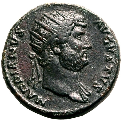 160 - Extremely Fine; a highly attractive example | ROMAN EMPIRE. Hadrian. Bronze dupondius, AD 126-127. R... 