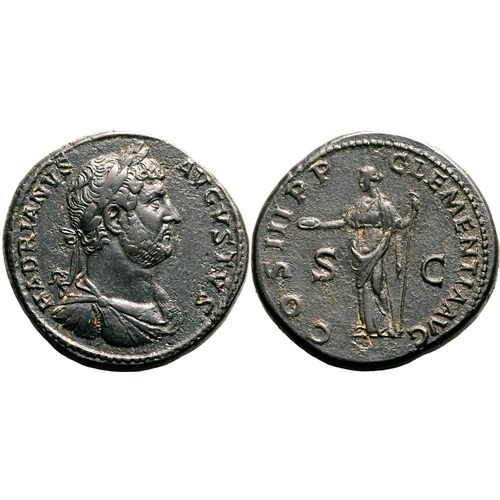 166 - About Extremely Fine; minor areas of roughness, otherwise a terrific example | ROMAN EMPIRE. Hadrian... 