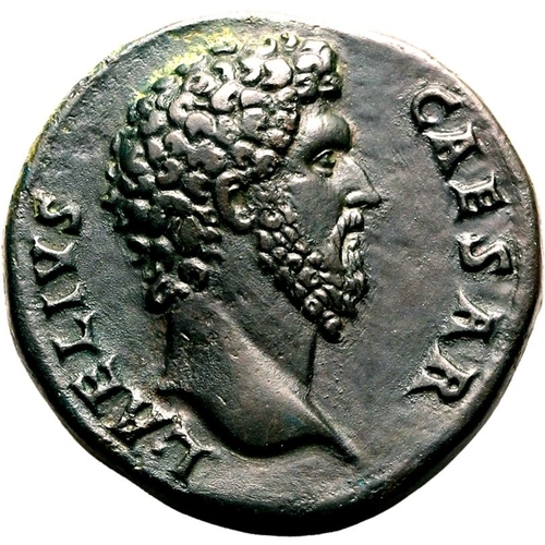 197 - About Extremely Fine; smoothed, bold and wonderfully detailed portrait | ROMAN EMPIRE. Aelius (adopt... 