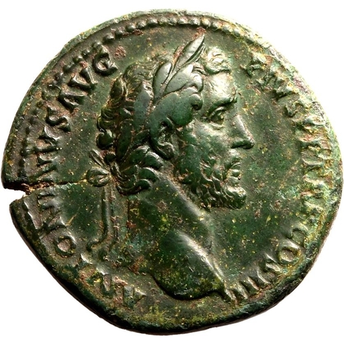 209 - Very Fine | ROMAN EMPIRE. Antoninus Pius. Bronze sestertius, AD 140-144. Rome. Obv: ANTONINVS AVG PI... 