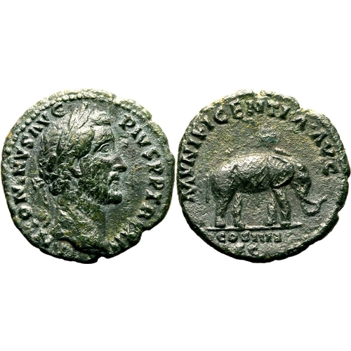 220 - Very Fine | ROMAN EMPIRE. Antoninus Pius. Bronze as, AD 148-149. Rome. Obv: ANTONINVS AVG PIVS P P T... 