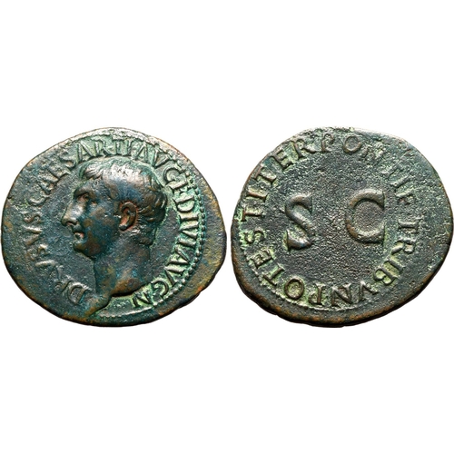 24 - About Good Very Fine; a striking portrait of Drusus | ROMAN EMPIRE. Drusus (son of Tiberius, Caesar)... 