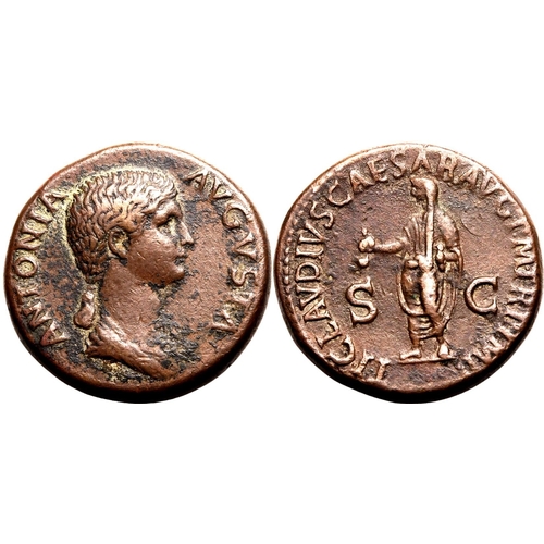 46 - Very Fine | ROMAN EMPIRE. Antonia (mother of Claudius). Bronze as, AD 50-54. Rome. Obv: ANTONIA AVGV... 