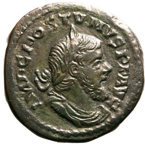 482 - Good Very Fine; lightly smoothed fields, exceptional for the issue | ROMAN EMPIRE. Postumus. Bronze ... 