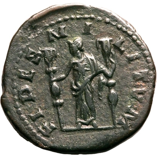 482 - Good Very Fine; lightly smoothed fields, exceptional for the issue | ROMAN EMPIRE. Postumus. Bronze ... 