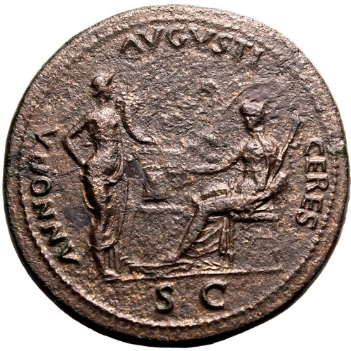 50 - About Extremely Fine; abnormally complete for the issue | ROMAN EMPIRE. Nero. Bronze sestertius, AD ... 