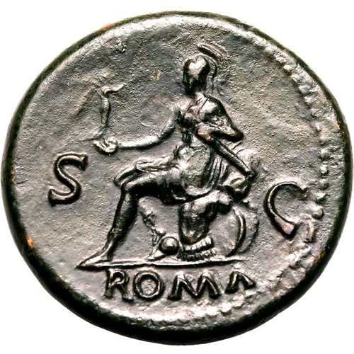 56 - About Extremely Fine; exhibiting an attractive, shimmering patina | ROMAN EMPIRE. Nero. Bronze seste... 