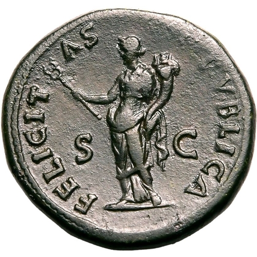 67 - Good Very Fine | ROMAN EMPIRE. Galba. Bronze dupondius, AD 68. Rome. Obv: SER GALBA IMP CAESAR AVG T... 