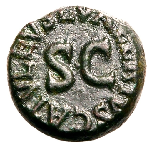 7 - Good Very Fine | ROMAN EMPIRE. Augustus. Bronze quadrans, 4 BC. Rome. L. Valerius Catullus, moneyer.... 