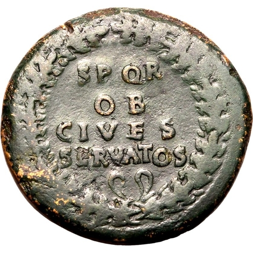 78 - About Very Fine; pleasant green patina | ROMAN EMPIRE. Vespasian. Bronze sestertius, AD 71. Rome. Ob... 