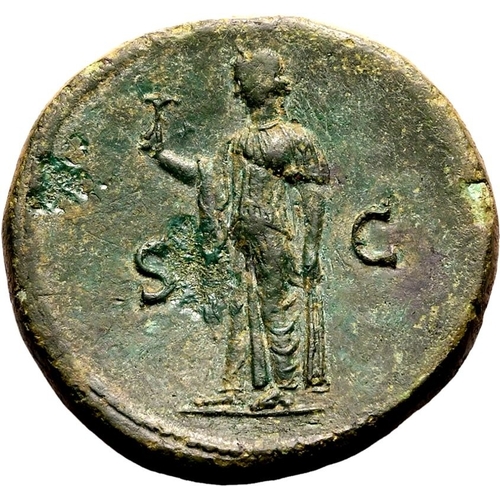 87 - Good Very Fine; an expressive portrait of Vespasian | ROMAN EMPIRE. Vespasian. Bronze sestertius, AD... 