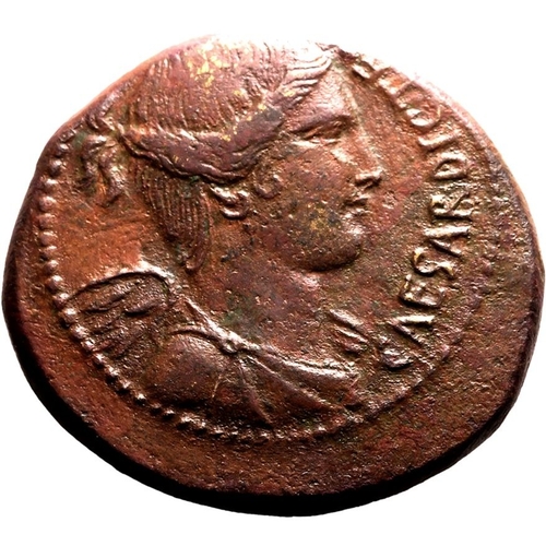 3 - ROMAN REPUBLIC & IMPERATORIAL. Julius Caesar. Bronze dupondius, 45 BC. Rome(?). Issued by C. Clovius... 