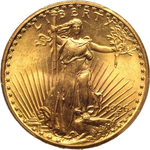 148 - UNITED STATES. DOUBLE EAGLE. Saint-Gaudens, 1907-33. Gold 20 dollars, 1926. Philadelphia. Liberty st... 