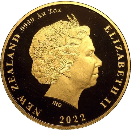 87 - NEW ZEALAND. Elizabeth II, 1952-2022. Gold Proof 10 dollars, 2022. Royal Dutch Mint. Obv: Central po... 