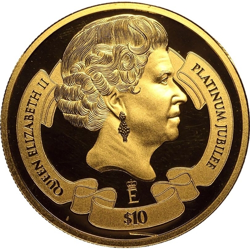 87 - NEW ZEALAND. Elizabeth II, 1952-2022. Gold Proof 10 dollars, 2022. Royal Dutch Mint. Obv: Central po... 