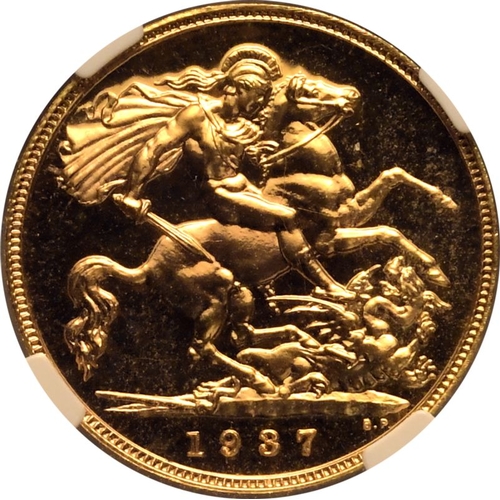 27 - UNITED KINGDOM. George VI, 1936-52. Gold half-sovereign, 1937. Royal Mint. Proof. Issued in the four... 