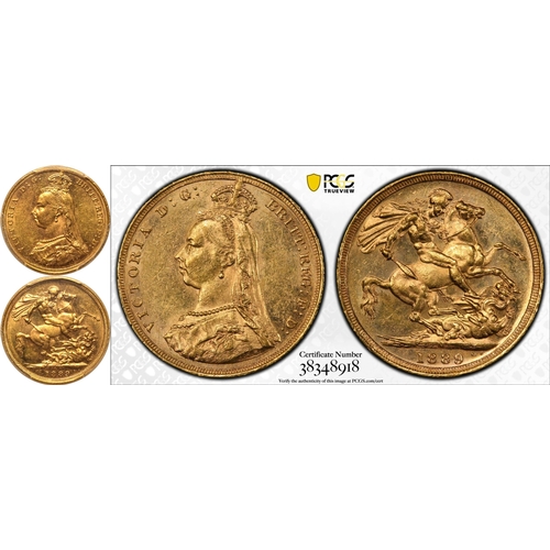 30 - AUSTRALIA. Victoria, 1837-1901. Gold sovereign, 1889 M. Melbourne. First Legend. Jubilee bust left, ... 