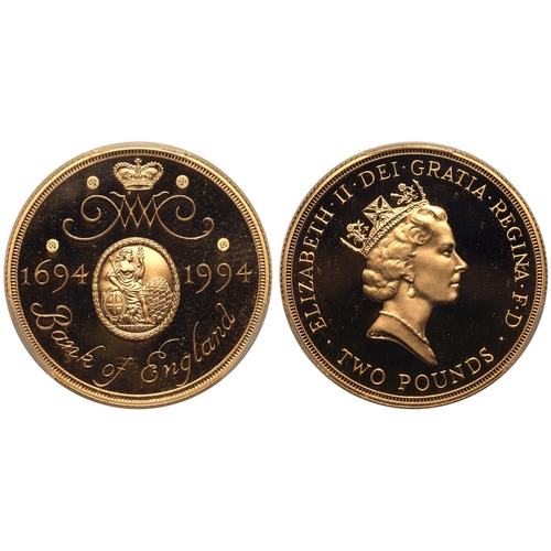 102 - UNITED KINGDOM. Elizabeth II, 1952-2022. Gold 2 pounds, 1994. Royal Mint. Proof. Struck to commemora... 