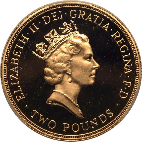 102 - UNITED KINGDOM. Elizabeth II, 1952-2022. Gold 2 pounds, 1994. Royal Mint. Proof. Struck to commemora... 