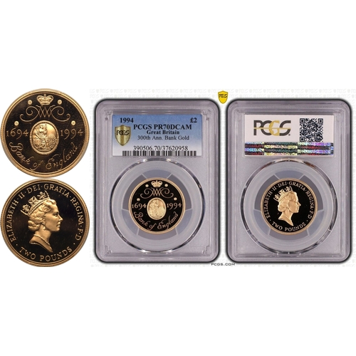 102 - UNITED KINGDOM. Elizabeth II, 1952-2022. Gold 2 pounds, 1994. Royal Mint. Proof. Struck to commemora... 