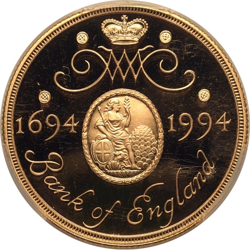 103 - UNITED KINGDOM. Elizabeth II, 1952-2022. Gold 2 pounds, 1994. Royal Mint. Proof Mule with Double Sov... 