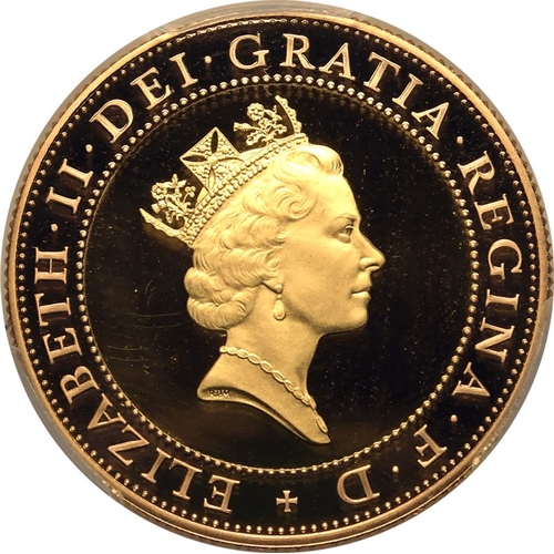 108 - UNITED KINGDOM. Elizabeth II, 1952-2022. Gold 2 pounds, 1997. Royal Mint. Proof. The "Technolog... 