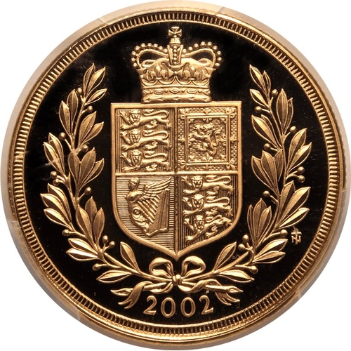 111 - UNITED KINGDOM. Elizabeth II, 1952-2022. Gold 2 pounds (double sovereign), 2002. Royal Mint. Proof. ... 