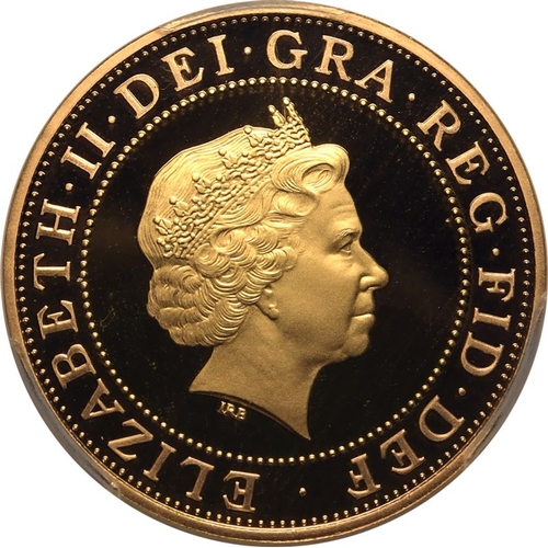 112 - UNITED KINGDOM. Elizabeth II, 1952-2022. Gold 2 pounds, 2002. Royal Mint. Proof. Celebrating the Com... 