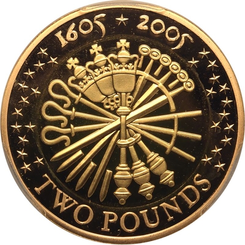 116 - UNITED KINGDOM. Elizabeth II, 1952-2022. Gold 2 pounds, 2005. Royal Mint. Proof. Struck to commemora... 